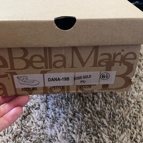 Rose Gold Ballet Flats - Picture 2 of 7